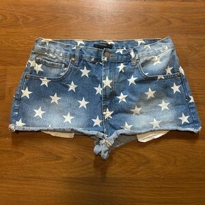 Forever 21 Denim Star Short Shorts